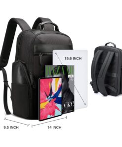 BOPai 30L Travel Backpack for Men Business Laptop Backpack 15.6 inch Computer bagpack with USB Charging Water-Resistant Rucksack Black Black2 23 61eI9DNVe0L