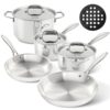 Duxtop Whole-Clad Tri-Ply Stainless Steel Induction Cookware Set, 9PC Kitchen Pots and Pans Set 10 61eIRL5BSTL