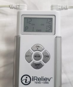 iReliev TENS + EMS Combination Unit Muscle Stimulator for Pain Relief & Arthritis & Muscle Strength - Treats Tired and Sore Muscles in Your Shoulders, Back, Ab's, Legs, Knee's and More 35 61eIw5OZkJL