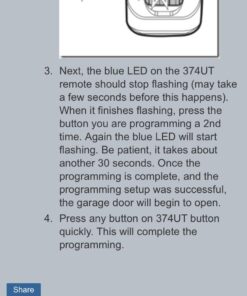 LiftMaster 374UT 2-Button Mini Universal Remote Control - Universal Garage Door Opener - Pack of 1 42 61eJMJNlSSL