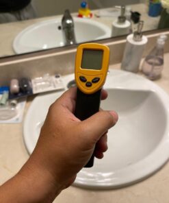 Etekcity Infrared Thermometer Temperature Gun for Cooking, -58°F to 1130°F, Digital Heat Gun for Meat Pizza Oven, Laser Tool for Indoor Outdoor Pool, Cooking, Candy, Griddle Hvac, Yellow 40 61eJNKsbNSL