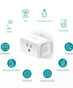 Kasa Smart Plug HS103P2, Smart Home Wi-Fi Outlet Works with Alexa, Echo, Google Home & IFTTT, No Hub Required, Remote Control,15 Amp,UL Certified, 2-Pack White 28 61eJkc0LunL