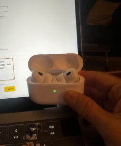 Apple AirPods Pro (2nd Generation) Wireless Ear Buds with USB-C Charging, Up to 2X More Active Noise Cancelling Bluetooth Headphones, Transparency Mode, Adaptive Audio, Personalized Spatial Audio Without AppleCare+ 34 61eK3f zOlL