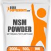 BULKSUPPLEMENTS.COM MSM Powder - Methylsulfonylmethane, MSM Supplement, MSM Crystals - MSM Pure Powder, MSM 3000mg - Joints Supplements, Gluten Free, 3000mg per Serving, 1kg (2.2 lbs) 2.2 Pound (Pack of 1) 12 61eKHk6OCL