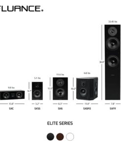 Fluance Elite High Definition 2-Way Bipolar Surround Speakers for Wide Dispersion Surround Sound in Home Theater Systems - Black Ash/Pair (SXBP2) 28 61eLmULYViL