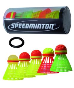Alternative view of Speedminton® S700 Set - Original Speed Badminton/crossminton All-Round Set That Includes 2 Rackets, 5 Speeder® Tube, Easy Court, Bag, Blue