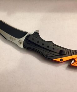 Tac-Force EMT Edition Spring Assisted 3mm Thick Stainless Steel 2 Tone Tanto Blade (TF-640EMT) Tactical Folding Knife, Includes Pocket Clip, Seat Belt Cutter and Glass Breaker 17 61eNRJm1hL