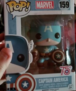 Funko POP Marvel: Captain America Sepia Tone 75th Anniversary Action Figure (Amazon Exclusive) 14 61eP1T9t YL