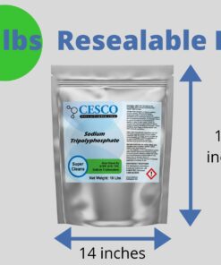 Sodium Tripolyphosphate STPP TPP STP - Technical Grade Light Dense Powder - Potent Alkaline Builder, Water Softener, Chelating Agent All Purpose Cleaner in Resealable Easy Pour Package(10 lbs) 6 61ePFMDeiDL