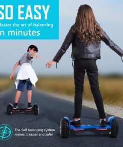 Gyroor Warrior 8.5 inch All Terrain Off Road Hoverboard with Bluetooth Speakers and LED Lights, UL2272 Certified Self Balancing Scooter 1-black 31 61eR6Re3CVL