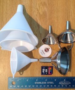 Norpro Stainless Steel Funnels, Set of 3, Silver Pack of 1 45 61eRJnaJqqL