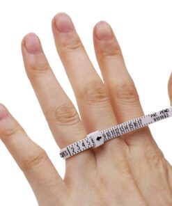 CDBOVID Ring Gauge Tool Ring Stainless Ring on Finger Measuring Ring Tool, Jewelry Sizers Rings Custom Standard Hand Rings Accessories 13 17 61eVG2M6JNL