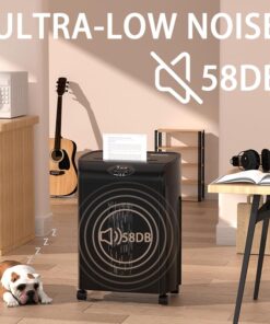 Paper Shredder for Home Office Use, 10-Sheet P5 Microcut Paper Credit Shredder for Office Use,58dB,4.76 Gallon Bin,Superb Quite CD290-1-10 10 61eVIyVbaDL