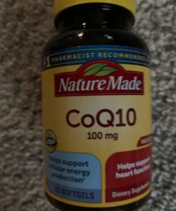 Nature Made CoQ10 100mg, Dietary Supplement for Heart Health Support, 72 Softgels, 72 Day Supply 72 Count (Pack of 1) 23 61eX5FsbyiL