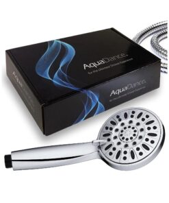 AquaDance 3316 High Pressure 6-Setting 4" Chrome Face Hand Held Head with Hose for The Ultimate Shower Experience Officially Independently Tested to Meet Strict US Quality & Performance Standards 50 61eZ1D4YtiL