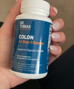 Dr. Tobias Colon 14 Day Cleanse, Advanced Gut Cleanse Detox for Women & Men with Cascara Sagrada, Psyllium Husk & Senna Leaf, Non-GMO Colon Cleanse, 28 Capsules (1-2 Daily) 28 Count (Pack of 1) 43 61eZ5rbBzwL
