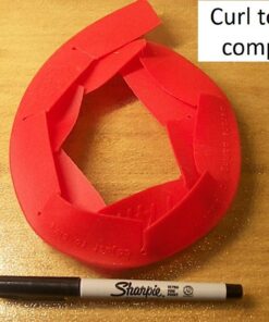 Talisman Designs Baking Pie Crust Shield Protector Cover for Edges of Pie - 8-inch to 11.5-inch Adjustable Silicone Baking Accessory for Making the Perfect Pie | Set of 1 Red Pie Shield - Set of 1 40 61ea ifaOwL