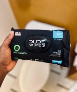 DUDE Wipes - Flushable Wipes Stocking Stuffers - 1 Pack, 48 Wipes - Unscented Extra-Large Adult Wet Wipes - Vitamin-E & Aloe for at-Home Use - Septic and Sewer Safe Fragrance Free 48 Count (Pack of 1) 29 61ea1i7p5KL
