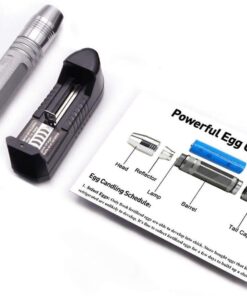 Alternative view of Powerful Professional LED Light Egg Candler Incubator Stainless Steel Tester for All Egg Type, Ultra Bright, Powered Portable, with Full Illustrated Egg Candling Guide (B- Include Batteries) B- Include Batteries