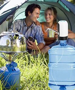 LECIEL Water Pump Dispenser, Automatic Drinking Water Bottle Pump for 5 Gallon Water Bottle Dispenser USB Charging Portable Water Dispenser (Black) Black 17 61eb4O zhCL