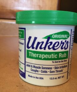 Unkers Therapeutic Rub for Joint Pain, Sore Muscles, Burn Cream, or Calm Your Cough 13.5 ounces 26 61ebU bx5lL