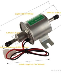 HEP-02A High Pressure (4-7 PSI) Universal 12V Heavy Duty Gas Diesel Inline Electric Fuel Pump Metal Solid Petro Gasoline or Diesel Engine Suitable Car Truck,Boat, Motorcycle, Carburetor, Lawn Mower HEP-02A High Pressure (4-7 PSI) 11 61ebhQvsLtL