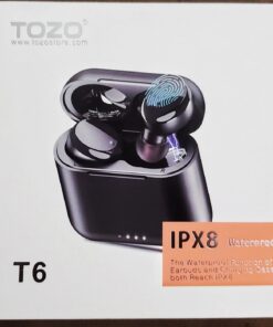 TOZO T6 True Wireless Earbuds Bluetooth 5.3 Headphones Touch Control with Wireless Charging Case IPX8 Waterproof Stereo Earphones in-Ear Built-in Mic Headset Premium Deep Bass Black Classic Edition 57 61edmkhQ8yL