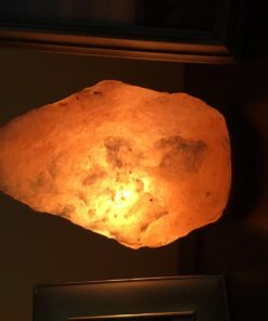 Windsor Seasons Hand Crafted Natural Large 9-Inch Crystal Himalayan Salt Lamp with Neem Wood Base, 6-Feet Cord, Dimmer Switch and Bulb 51 61efxx47mmL