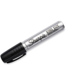 Alternative view of SHARPIE King Size Permanent Markers Large Chisel Tip, Great for Poster Boards, Black, 12 Count 12-count Black King MARKING