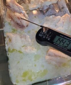 Meat Thermometer Digital, Waterproof Instant Read Meat Thermometers for Grilling and Cooking. Food Thermometer, Kitchen Gadgets, Accessories with Bottle Cap Opener for Kitchen, BBQ, Grill… Black 40 61ehMiKWRgL