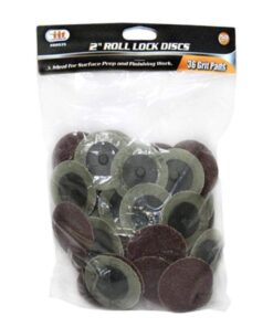 IIT 82035 Tool 2" 36 Grit Roll Lock Sanding Discs (50 PC)