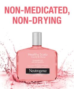 Neutrogena Exfoliating Healthy Scalp Clarify & Shine Shampoo for Oily Hair and Scalp, Anti-Residue Shampoo with Pink Grapefruit, pH-Balanced, Paraben & Phthalate-No, Color-Safe, 12 Fl Oz (pack of 3) 12 Fl Oz (Pack of 3) 12 61ejuikoWL