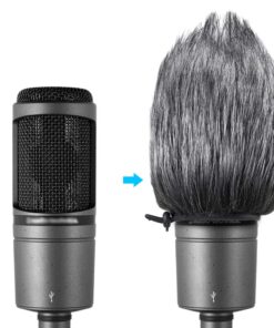 Alternative view of AT2020 Pop Filter Windscreen - Furry Windscreen/Fur Foam Wind Cover for Audio Technica Microphone AT2020+ AT2035 AT4040 by YOUSHARES 1 Pack Fur