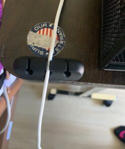 Cable Clips, 3 Packs Cord Management Organizer, Silicone Adhesive Hooks, Wire Cord Holder for Power Cords and Charging Accessory Cables, Mouse Cable, PC, Office and Home (7, 5 and 3 Slots) 26 61ekM5yAlIL