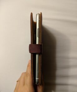 Snakehive iPhone XR Vintage Wallet || Genuine Leather Wallet Phone Case || Real Leather with Viewing Stand & 3 Card Holder || Flip Folio Cover with Card Slot (Plum) Plum 21 61ekbt6V ML