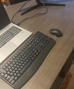 Wireless Keyboard and Mouse Combo, EDJO 2.4G Full-Sized Ergonomic Computer Keyboard with Wrist Rest and 3 Level DPI Adjustable Wireless Mouse for Windows, Mac OS Desktop/Laptop/PC black 34 61eks9fwaoL