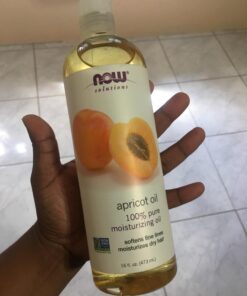 NOW Solutions, Apricot Kernel Oil, Hair Moisturizer, Rejuvenating Skin Oil, Softens Fine Lines, 16-Ounce 16 Fl Oz (Pack of 1) Standard Packaging 33 61ektz6D7UL