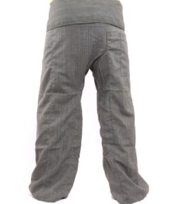 jing shop Thai Fisherman Pants Solid Color Cotton Mix One Size Extra Long One Size Tall Grey 6 61epm0turOL