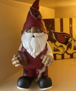 FOCO NFL Resin 11.5" Team Logo Outdoor Garden Statue Gnome Arizona Cardinals One Size Team Color 11 61er2D DUL