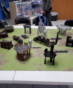 Stratagem 6' x 4' Open Field Grass Terrain Neoprene Tabletop Wargaming Grass Field Battlemat with Carrying Case 30 61erJoN9N8L