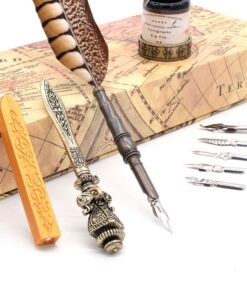 Antique Feather Copper Pen Stem Metal Nibbed Pen Writing Quill LL-14 17 61erxwyfODL