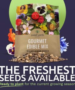 Wildflower Seeds Edible Flowers Mix - 1 Ounce Over 7,000 Open Pollinated Annual and Perennial Seeds 1 Ounce Packet 26 61esB0bhXRL