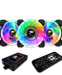 Alternative view of Archgon CPU Air Cooler, 120mm PWM RGB Fan, High Airflow Blades and Low Noise, 5V Motherboard Sync, Long Life Bearing (3 in 1, 366 Lighting Mode) 3 in 1, 366 Lighting Mode