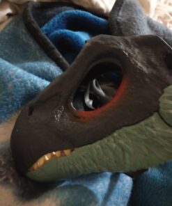 Mattel Jurassic World Dominion Therizinosaurus Dinosaur Mask, Movie-Inspired Role Play Toy with Opening Jaw & Realistic Design Slasher Dino Mask 28 61eso C BcL