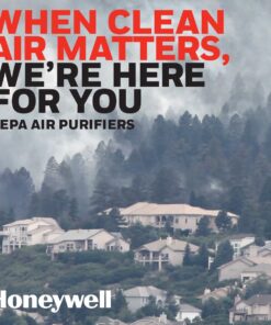 Alternative view of Honeywell HPA100 HEPA Air Purifier for Medium Rooms - Microscopic Airborne Allergen+ Reducer, Cleans Up To 750 Sq Ft in 1 Hour - Wildfire/Smoke, Pollen, Pet Dander, and Dust Air Purifier – Black Medium Room