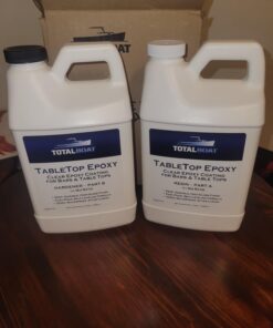 TotalBoat Table Top Epoxy Resin 1 Gallon Kit - Crystal Clear Coating and Casting Resin for Bar Tops, Table Tops, Wood, Concrete, Epoxy Art & Crafts 35 61etMgeiaXL 2