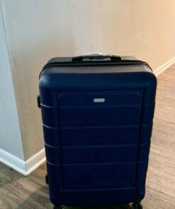 SHOWKOO Luggage Sets Expandable PC+ABS Durable Suitcase Double Wheels TSA Lock 3pcs Blue 20in24in28in 50 61etW7hDKHL