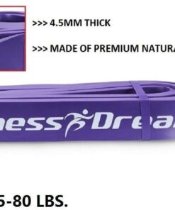 Fitness Dreamer Resistance Bands, Exercise Loop Bands and Workout Bands, Fitness Bands for Training or Physical Therapy-Improve Mobility and Strength 4 set Red&Black&Purple&Green 12 61euPHPOxL