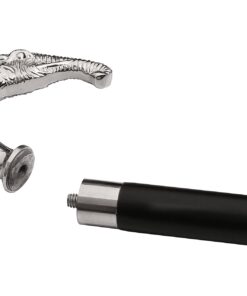 SouvNear 36'' Canes and Walking Sticks in Natural Wood with Elephant Trunk Shaped Brass Handle - Wooden Decorative Walking Cane Fashion Statement Gifts for Men/Women/Seniors/Grand Parents 9 61euuoI W2L