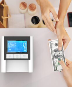 Counterfeit Bill Detector, Rechargeable, 4 Way Direction USD & EUR Bill Checker Machine, with Infrared, Magnetic and Ultraviolet Sensors, Easy Pass/Fail Indicator Portable Rechargeable white 13 61evOGRlT6L